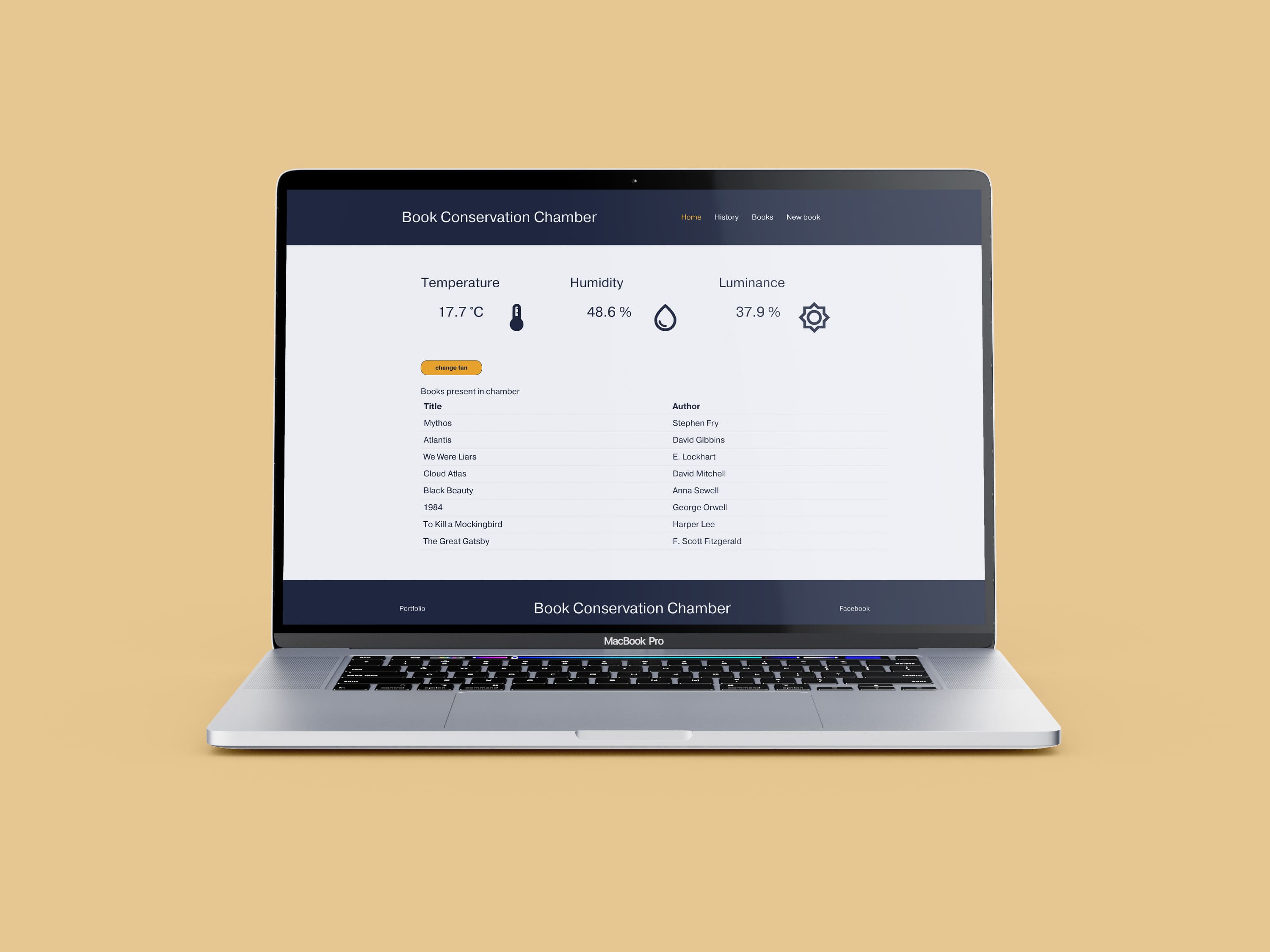 Landing page for book Chamber