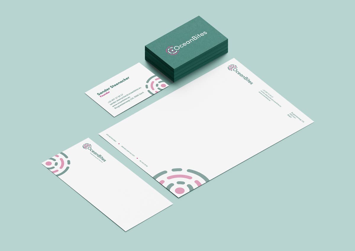 Full branding of OceanBites