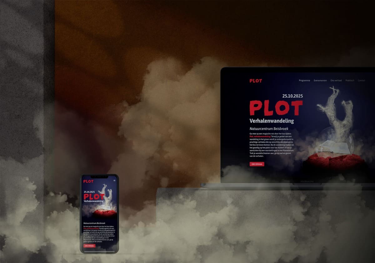 Website mockup Plot