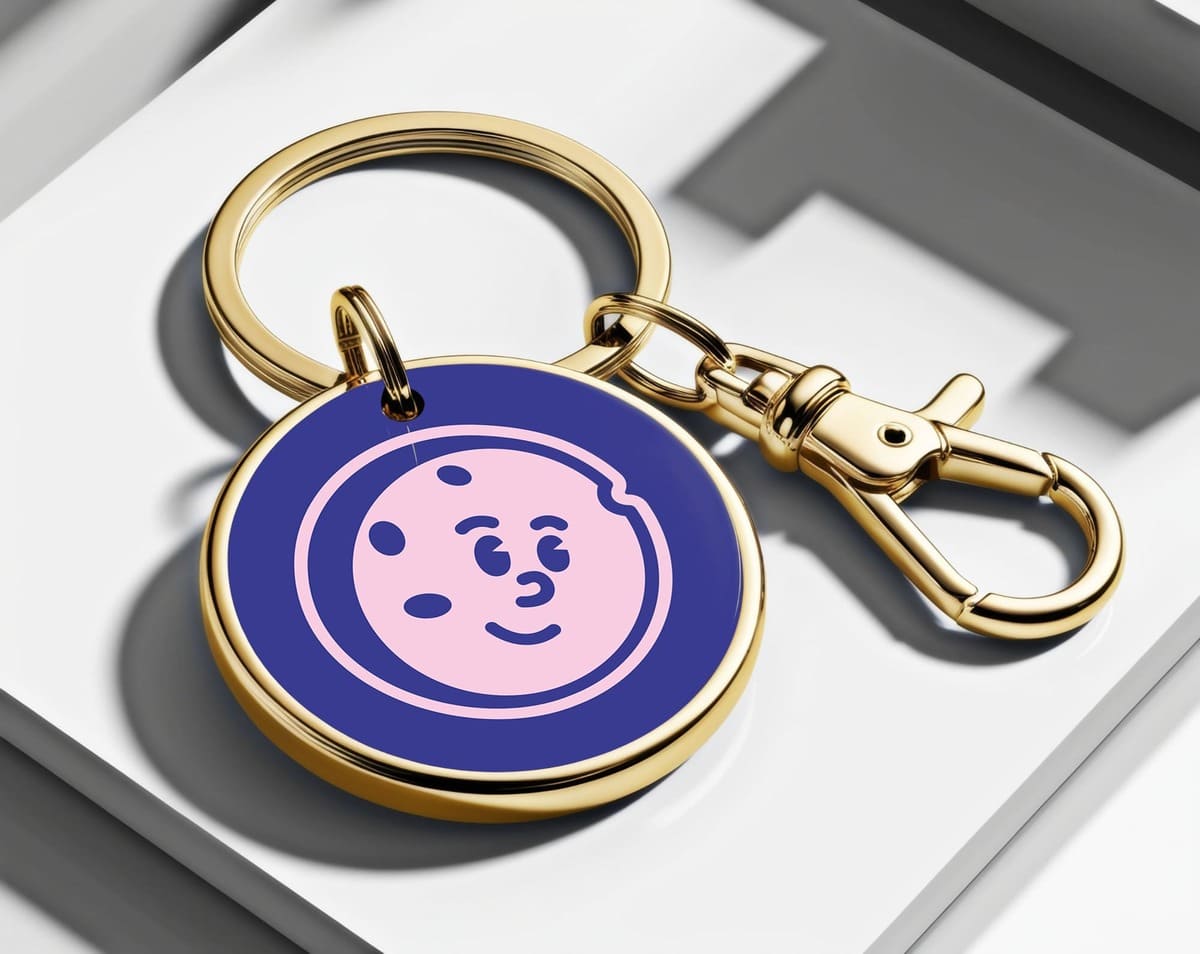 Keychain with personal logo